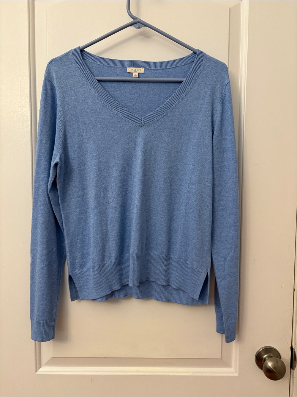 Talbots Sky Blue V-Neck Sweater